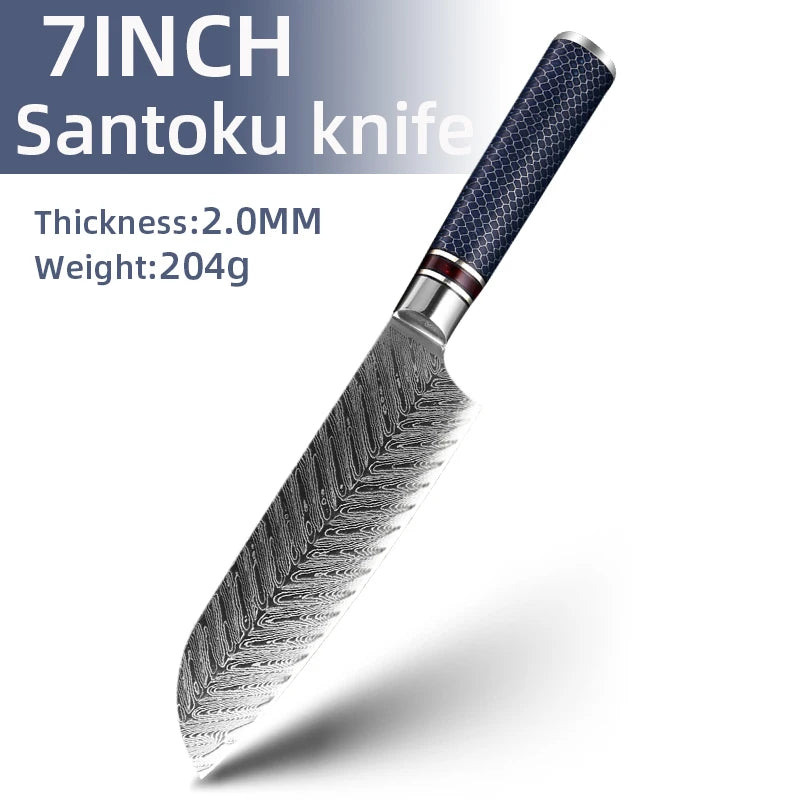 MYVIT Professional kitchen knives 67 Layers Damascus Steel Knife Set 4-8 inch knive Japanese Chef Knifes durable and sharp