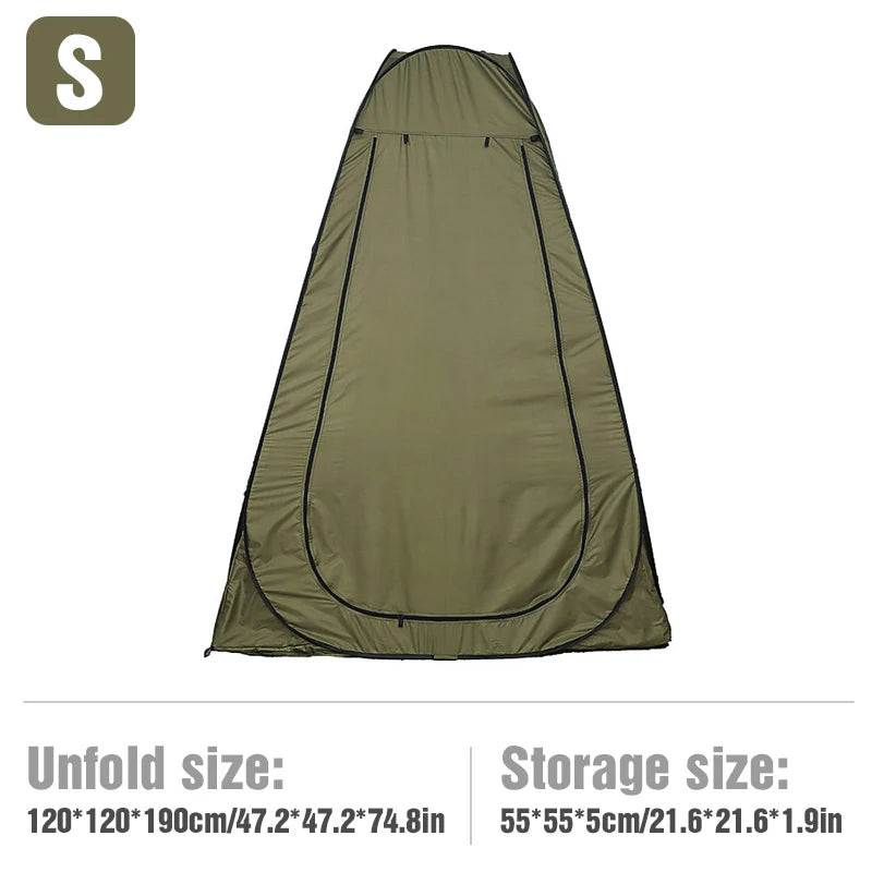 WESTTUNE Portable Pop-Up Camping Shower Tent, Privacy Changing Fitting Room Tent, Shelter Mobile Toilet Tent