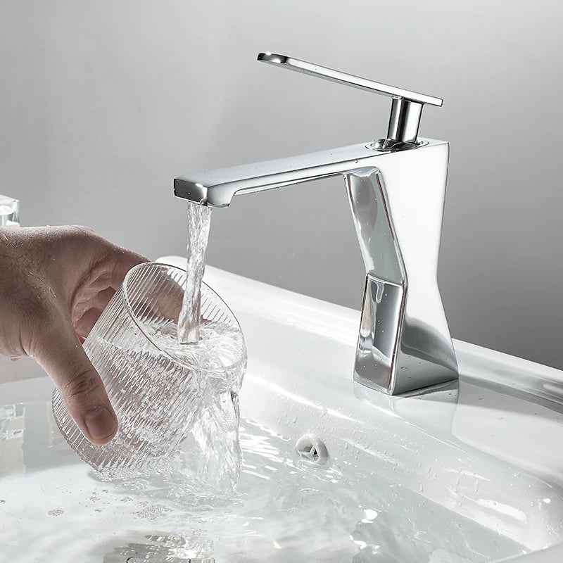 Modern Brass Bathroom Sink Faucet