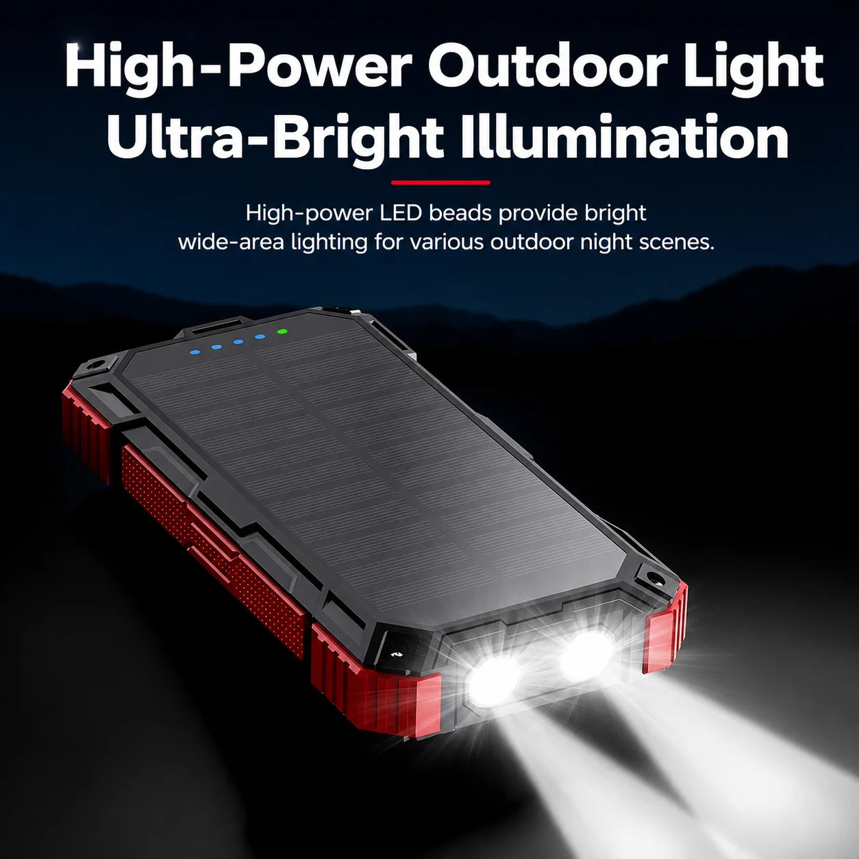 200000mAh Solar Power Bank Wireless Large Capacity Fast Charging External Battery