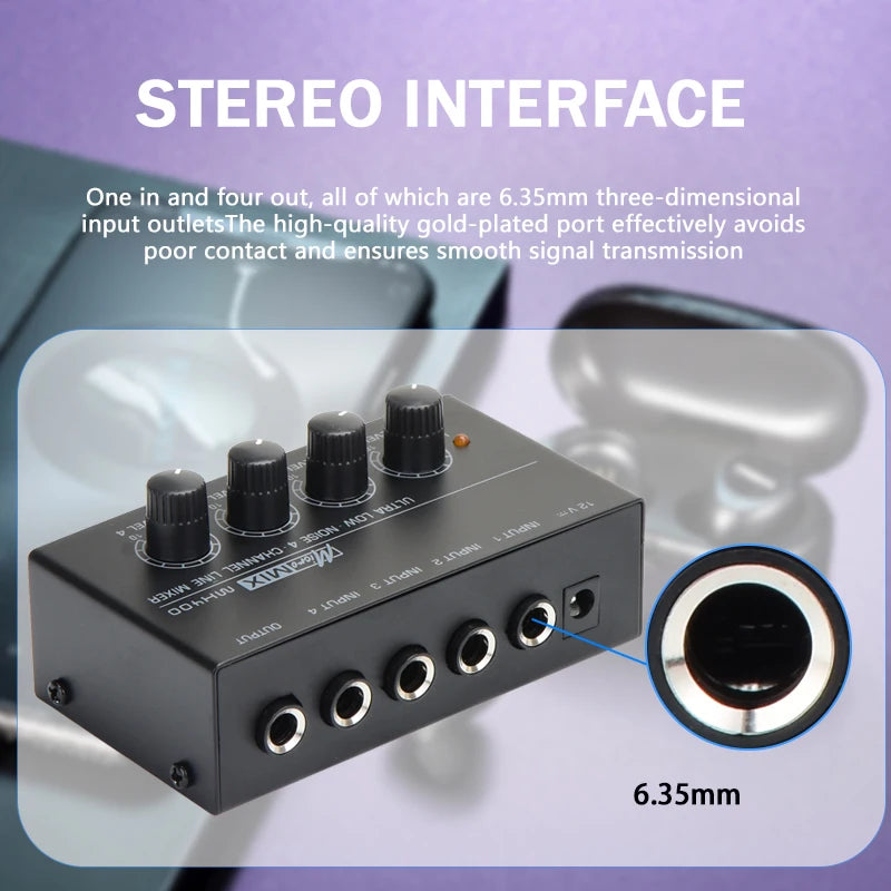 Mix400 - Four-channel mixer - Enhance output power & alter sound quality