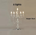 Luxury Wrought Iron & Crystal Candle Floor Lamp