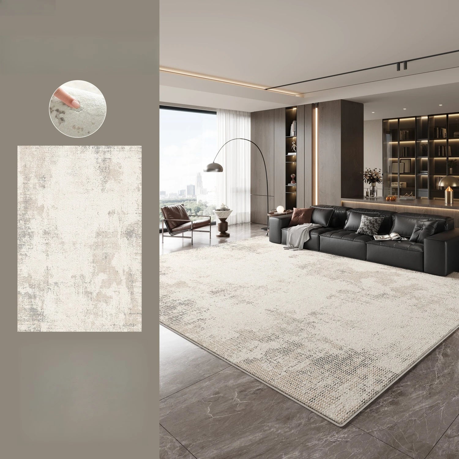 Modern Style Bedroom Decor Large Carpet Light Luxury Carpets for Living Room Fluffy Soft Lounge Floor Mat Thick Plush Study Rug