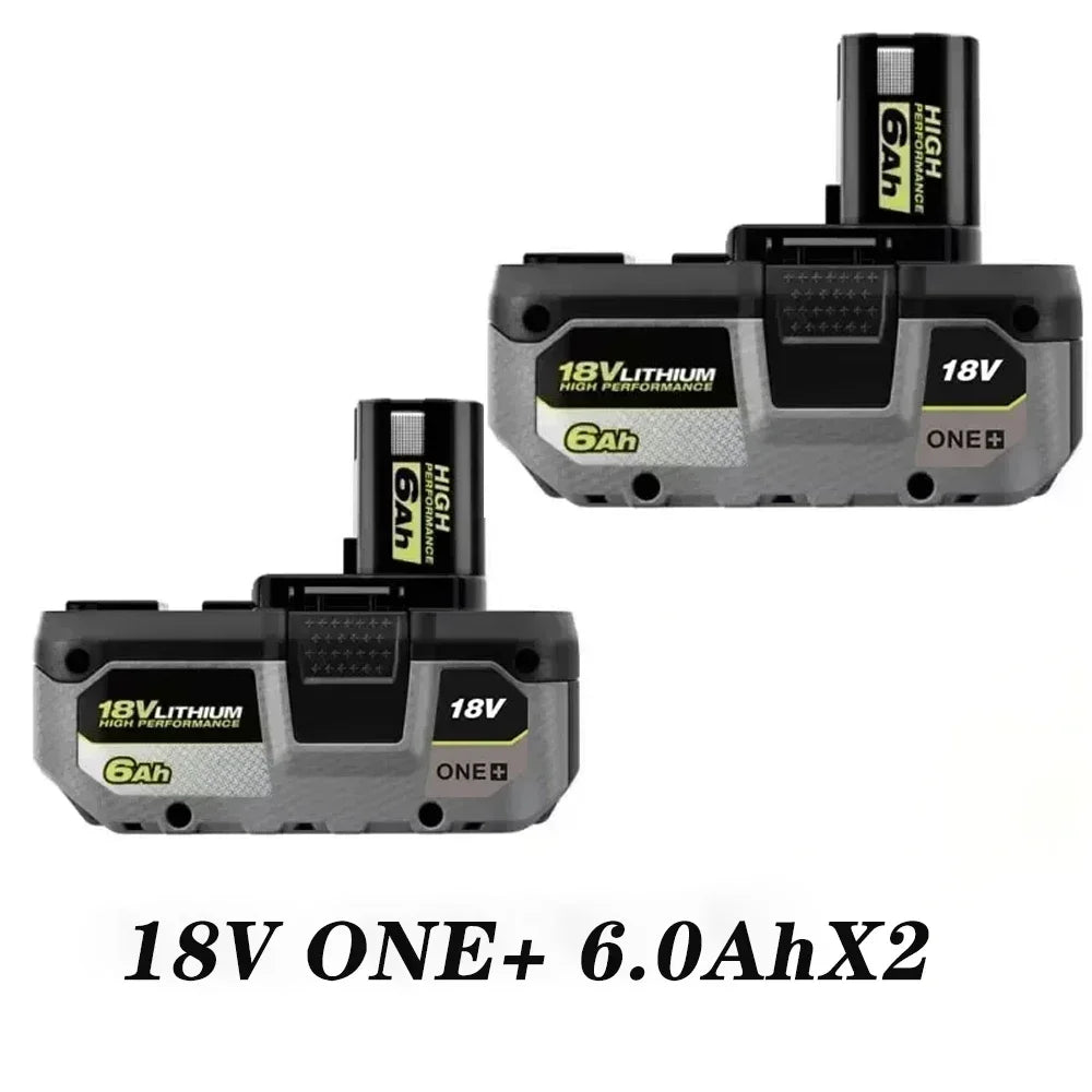 RYOBI 18V ONE+ 6.0Ah 8.0Ah Premium Lithium Rechargeable Battery, 2026 New Upgrade Shockproof Long Endurance Cordless Tool Battery