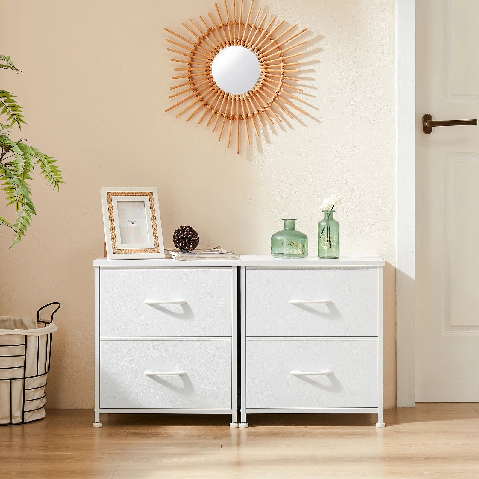 JHK Nightstand Bedside Coffee Sofa Tea Table