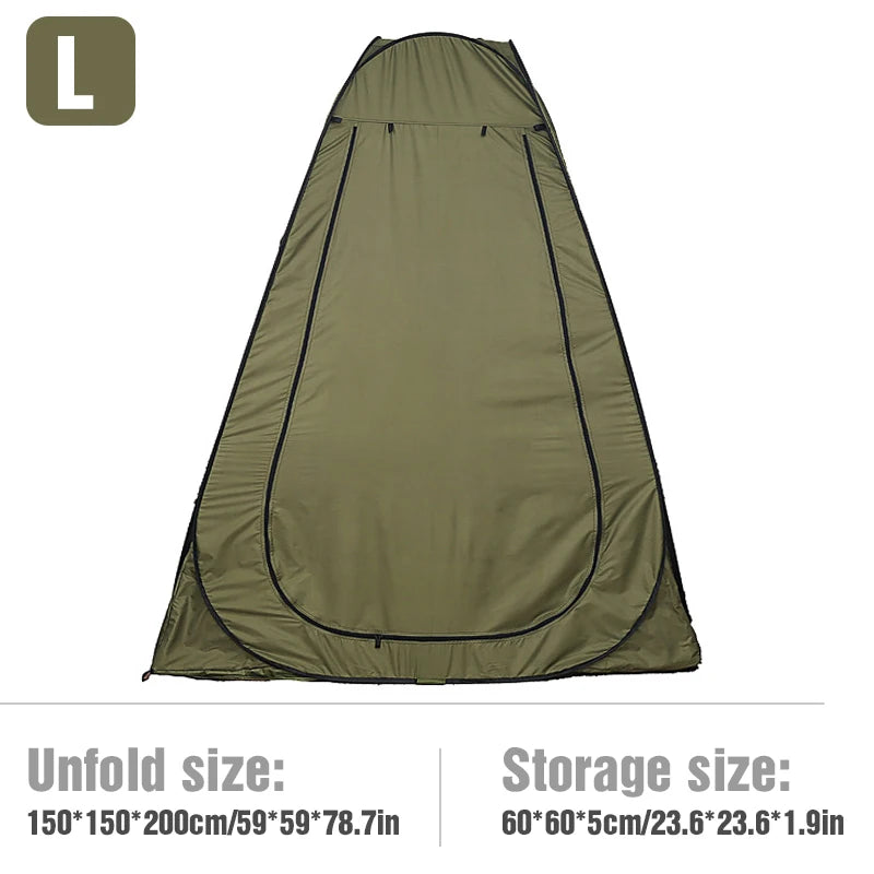 WESTTUNE Portable Pop-Up Camping Shower Tent, Privacy Changing Fitting Room Tent, Shelter Mobile Toilet Tent