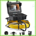 230ft Sewer Camera with 9" Screen, DVR, 12 LEDs, 16GB SD Card,