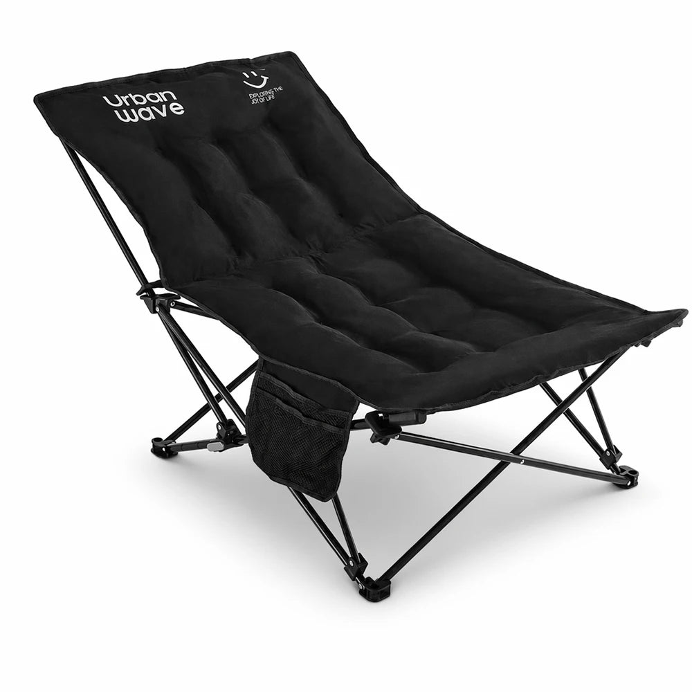 Outdoor folding bed, camping bed with mattress, portablefolding bed, 330 Ib capacity,