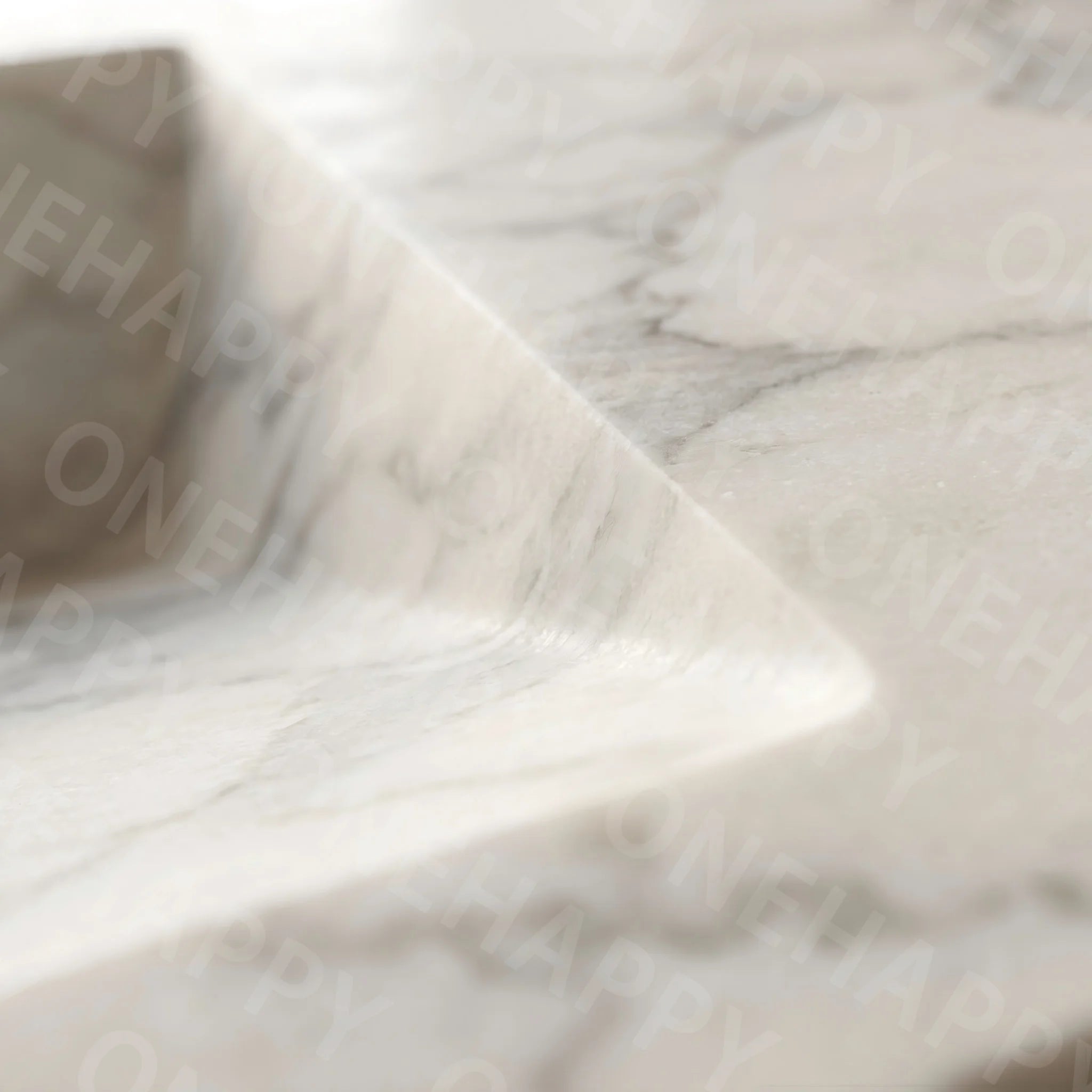 Any Size Custom Marble Seamless Stone Vanity Set, Customizable