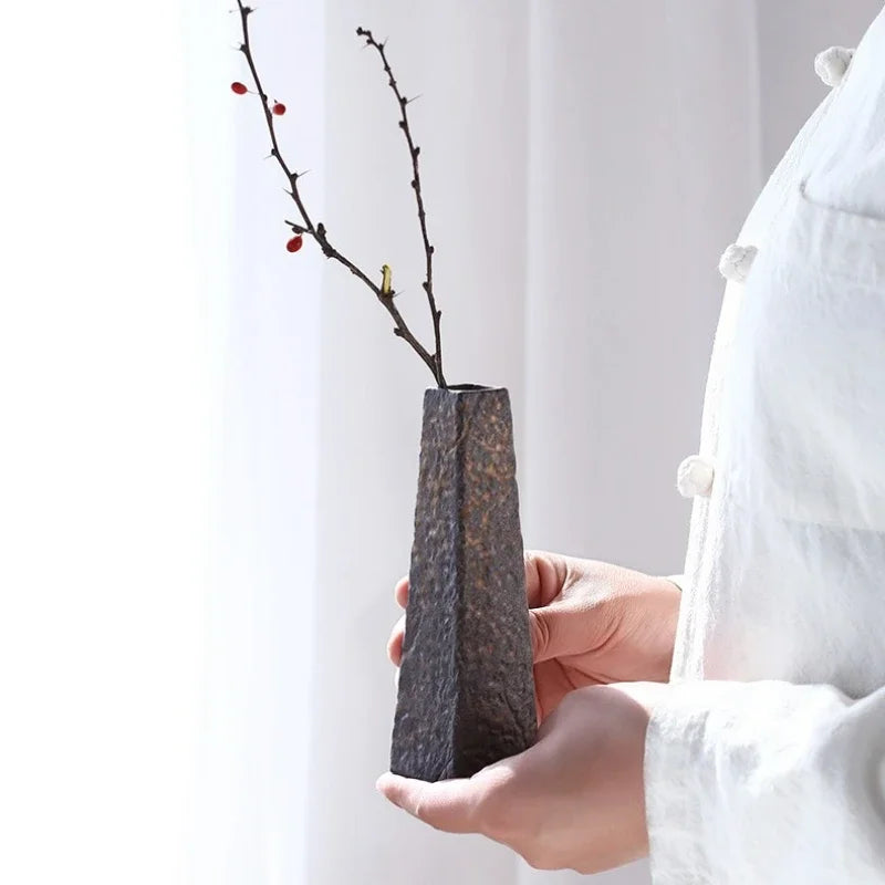 Ornamental Crude Pottery Vases