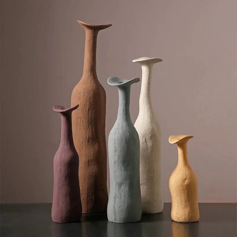 Nordic Style Small Vase, Ceramic High-End Ornament