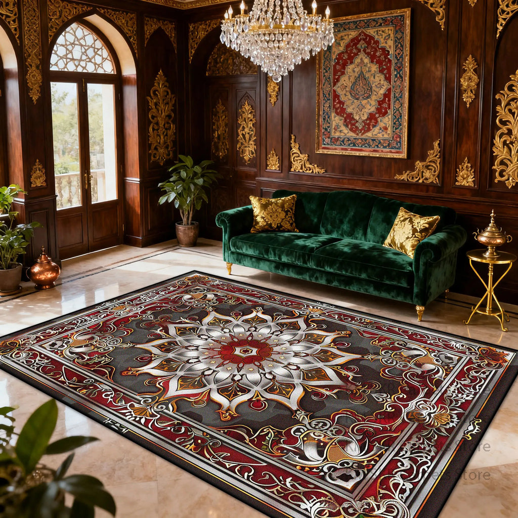 Persian American Retro Carpet, Ethnic Style