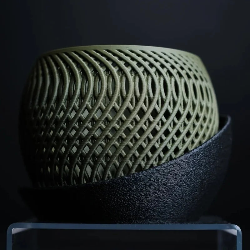 3D Printed Orchid Flower Pot, Polygonal Succulent Flower Pot