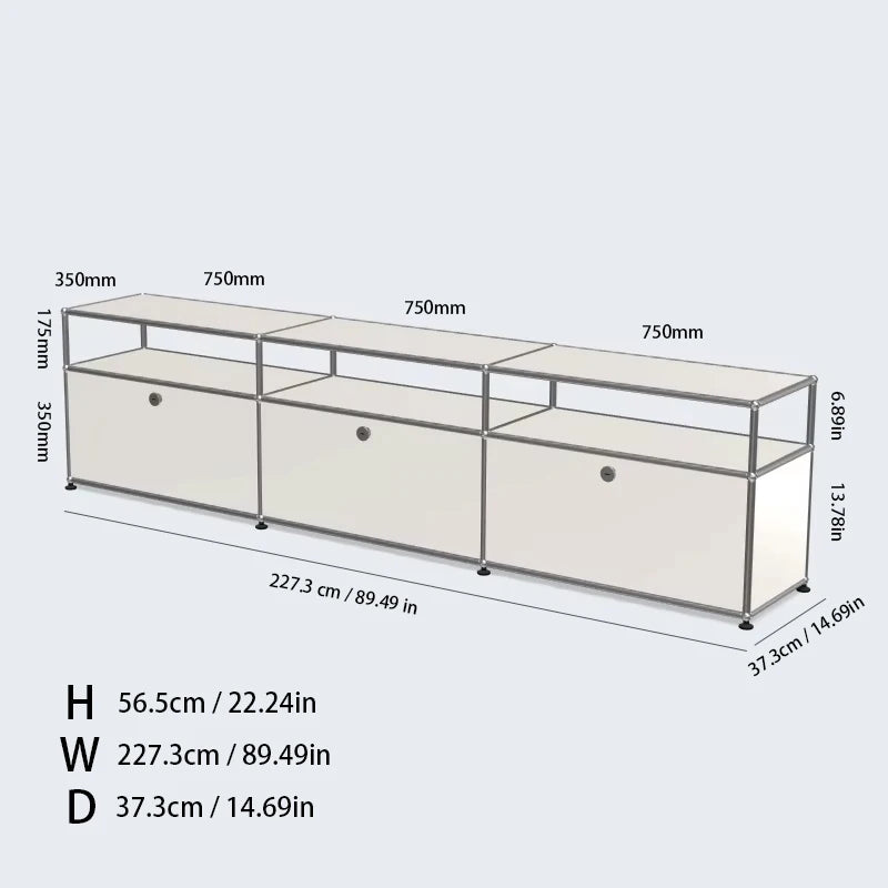 TV Stand Storage Cabinets, Corner Cabinet, Metal Storage Display Cabinet