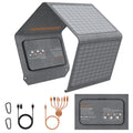 MHPOWOS 120W 80W 40W Portable Solar Panel, High Efficiency Foldable Solar Charger,