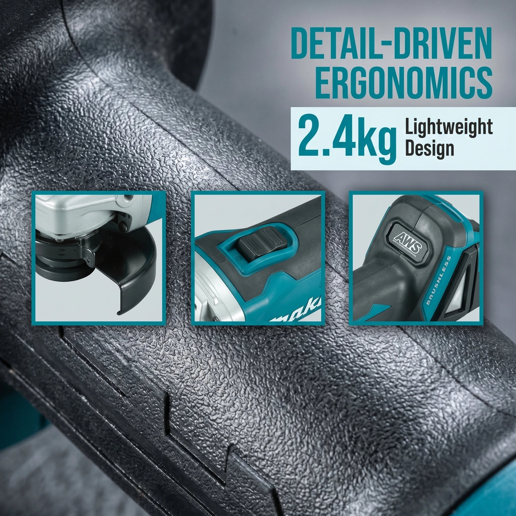 Makita DGA404 18v Electric Angle Grinder, Sander