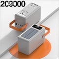 200000mAh Solar Panel Power Bank Fast charging Power Station with Four Wire External Battery Pack with Flashlight For Outdoors