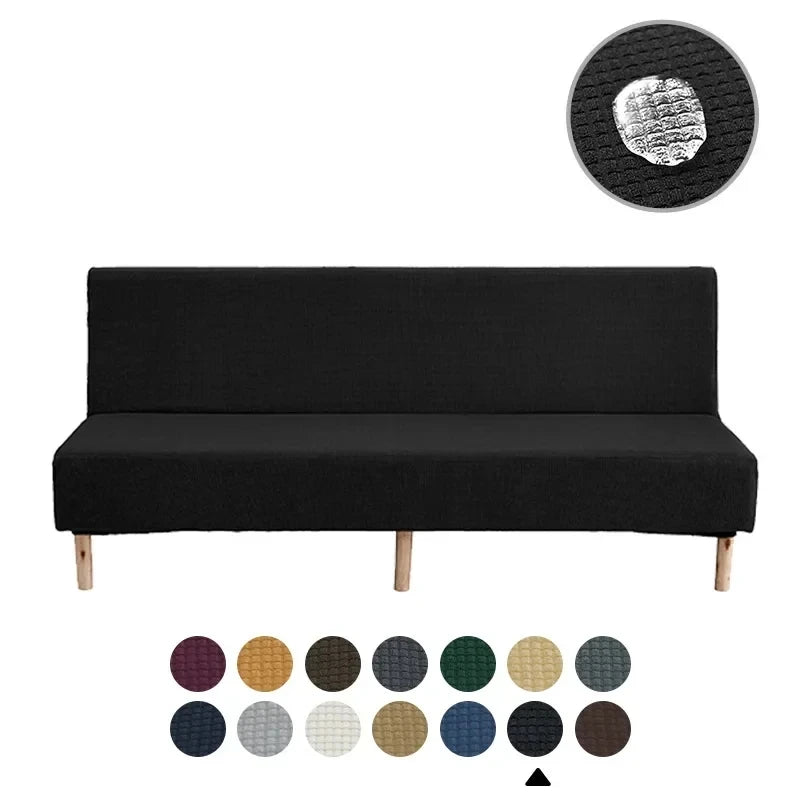 Water-repellent Armless Sofa Bed Sofa Bed with Breathable Cover