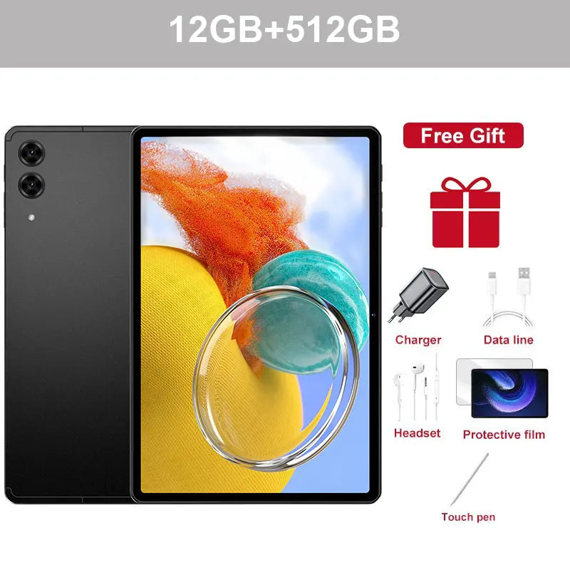 2026 Pad 7s Pro Tablet 16GB+1TB 10000mAh Battery 10.1 inch Android 15 Tablets PC Global Version 5G WIFI Dual SIM Tab For Kids
