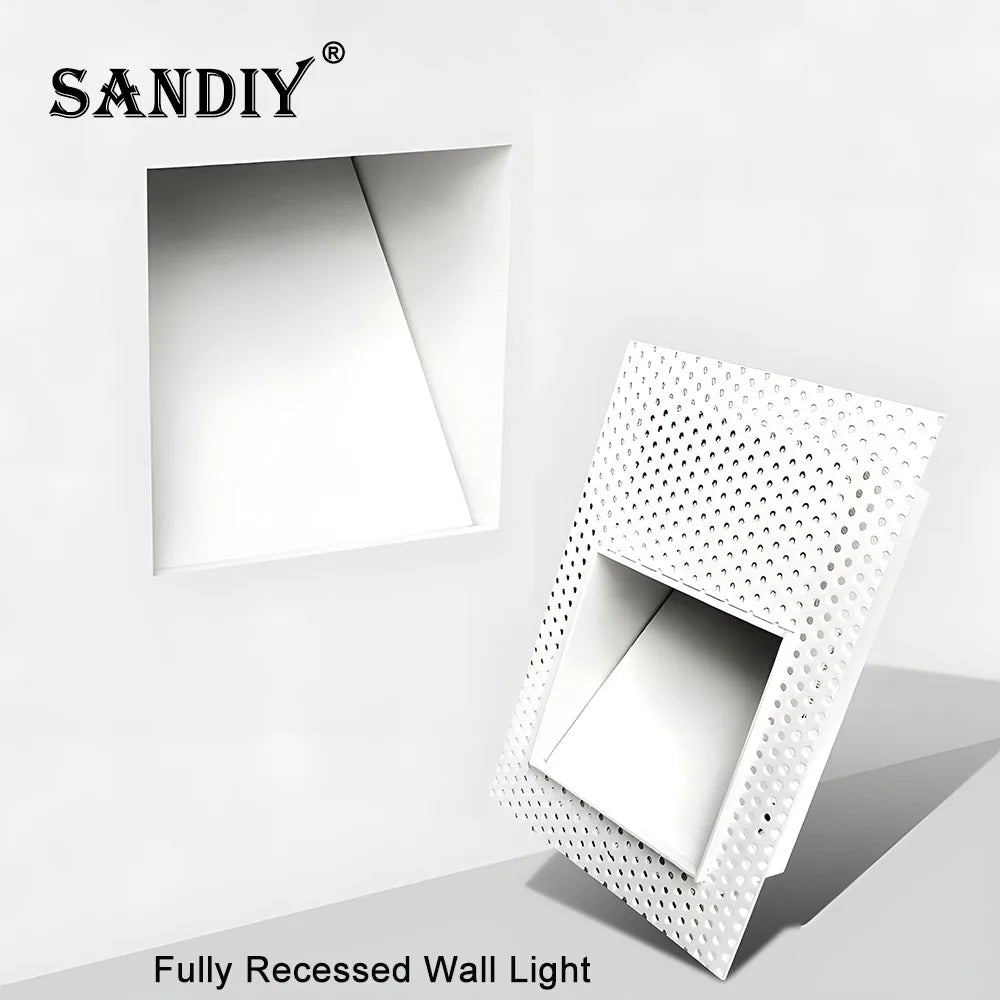 SANDIY Sensor Recessed Motion Detect Frameless Stair Lighting