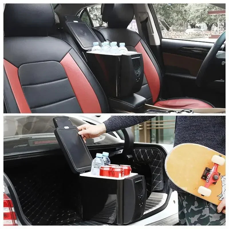 Portable Travel Refrigerator, Mini Electric Car Refrigerator 6L 12V