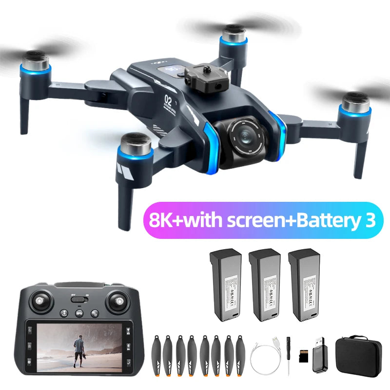 Original XT808 Pro MAX Drone 4K Professional 8K HD Dual  Light Flow Camera Brushless Motor 5G WiFi Optical GPS RC Quadcopter