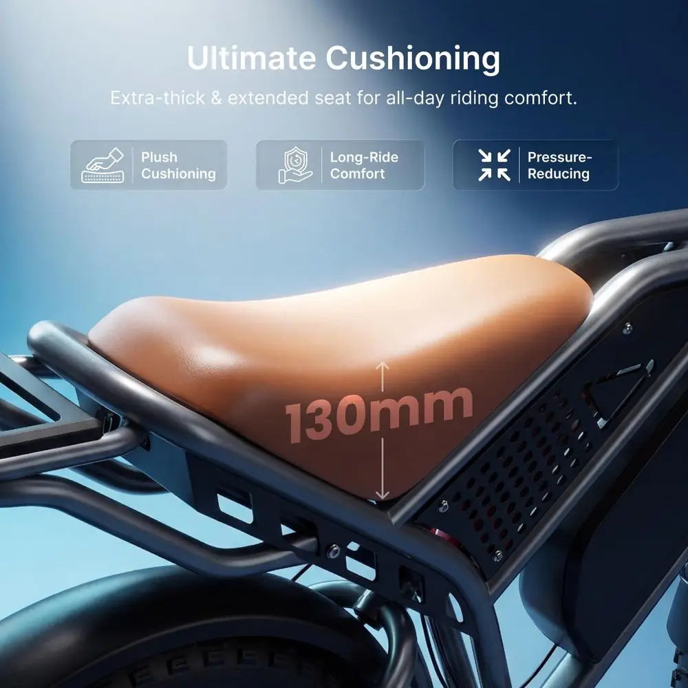 High-Performance 28MPH Electric Dirt Bike, 48V 20AH/35AH/60AH Battery, 70-160 Mile Range, Dual Suspension E-Bike