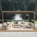 Aluminum Alloy Frame Outdoor Hard Roof Gazebo Heavy Duty Waterproof UV Resistant Anti Rust All Weather Metal Garden Gazebo