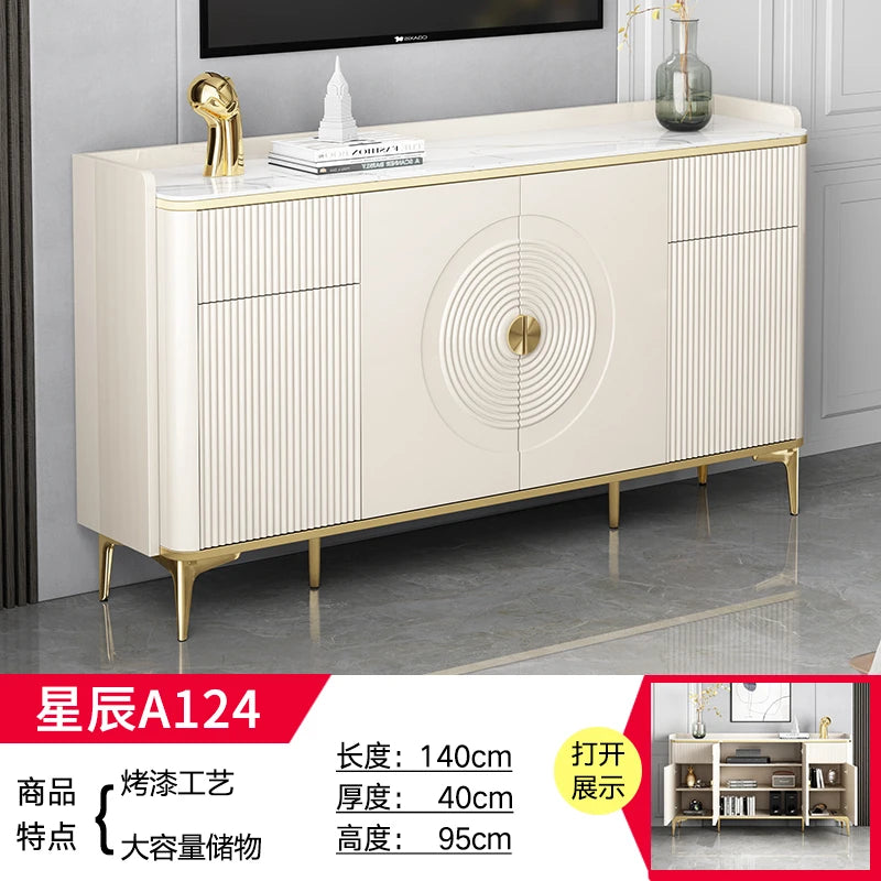 Large European Luxury Living Room Cabinets With Metal Legs, Nordic Modern Szafka Vintage Furniture