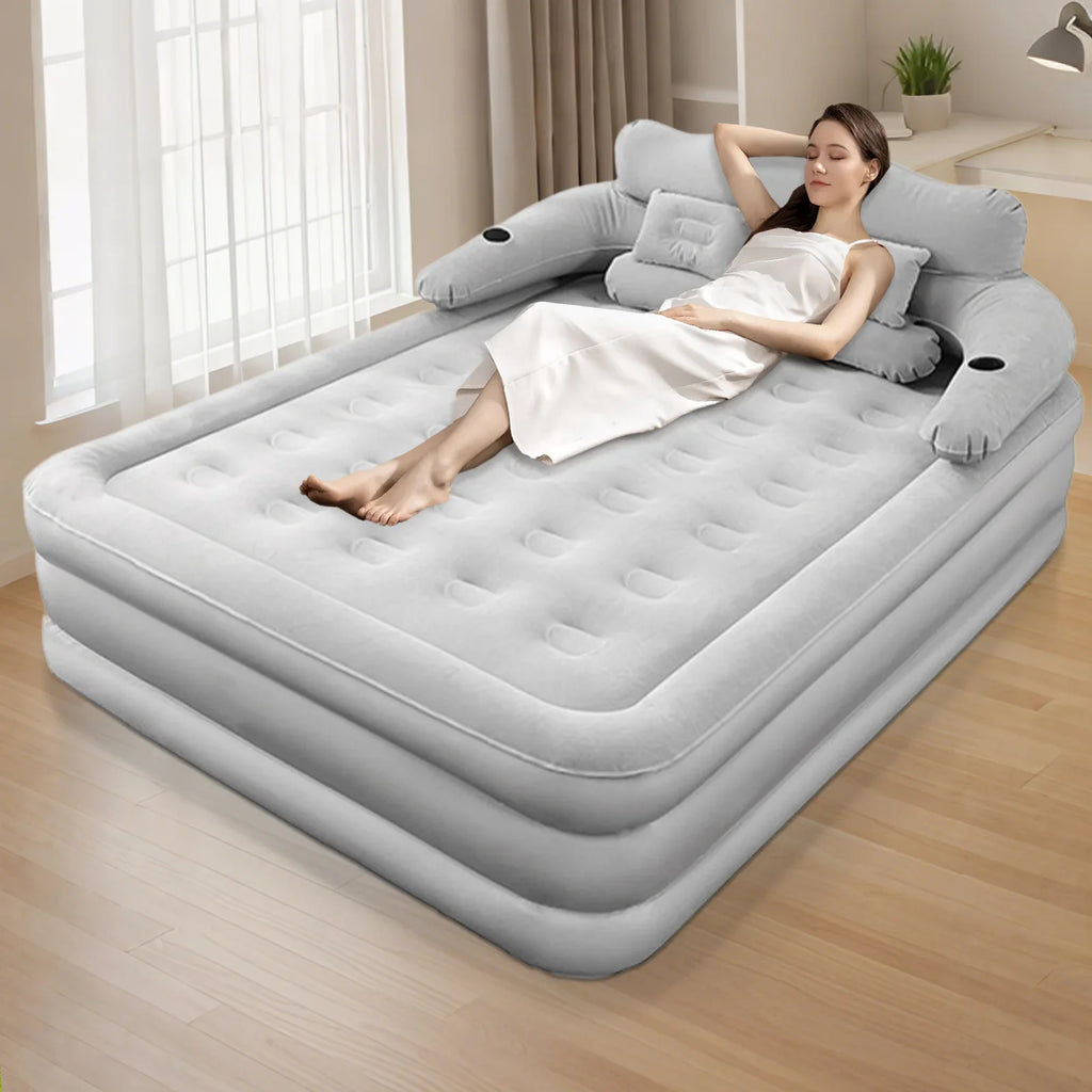 2 Person Built-In Pump Automatic Inflatable Camping Mattress