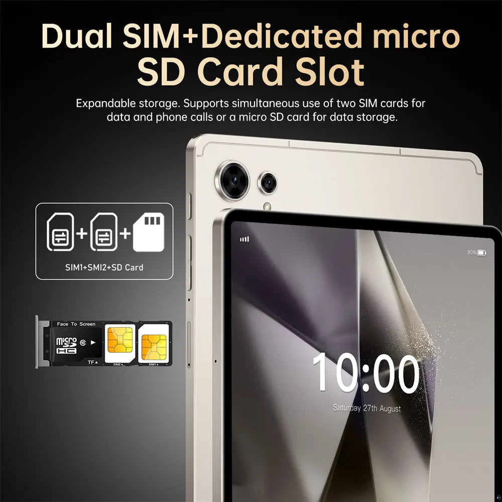 New Pad 25 Pro Tablets, High-end 22GB+2TB Android Tablet PC, Original Global Version 5G Dual SIM WiFi GPS