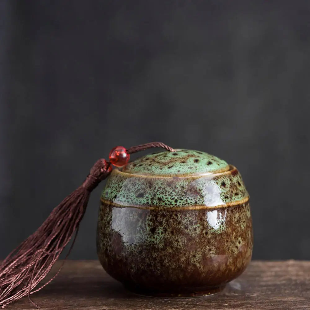 Colorful Ceramic Keepsake Urn