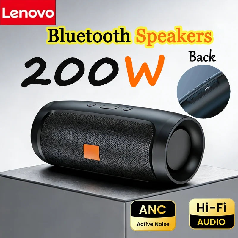 Lenovo Portable Subwoofer Bluetooth Speakers, Stereo Waterproof Surround Loudspeaker