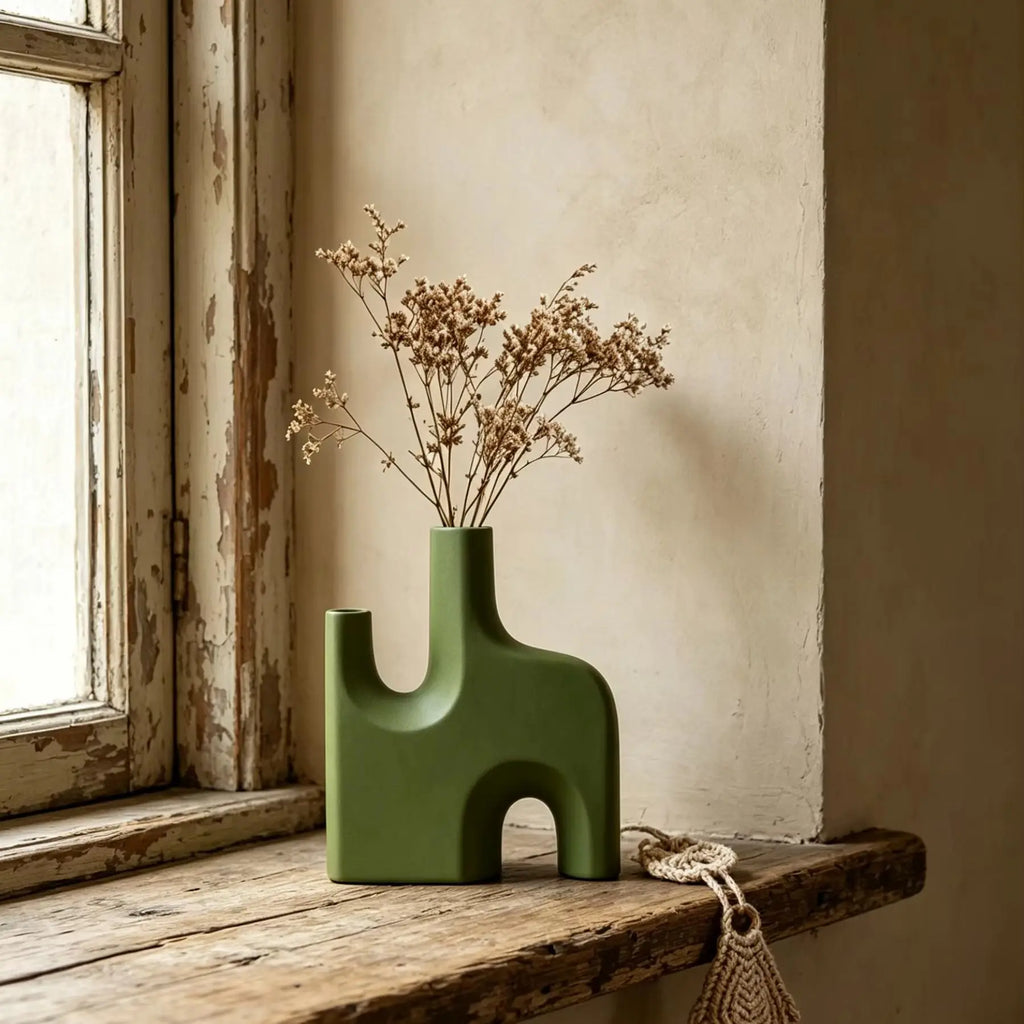 Plastic Vase, Suitable for Dried Flowers and Floral Arrangements,