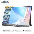 ARZOPA 15.6 inch Portable Monitor FHD 1080P IPS USB-C Mini-HDMI External Second Screen for Mac Laptop PC Switch Xbox PS4/5 Xbox