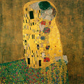 Famous Oil Painting Reproduction on Linen Canvas, The Kiss by Gustav Klimt,100% Handmade,