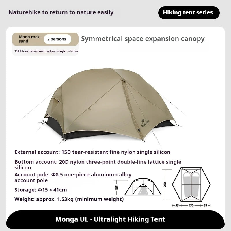 Naturehike Mongar 1 or 2 Person Nylon Ultralight  Hiking Tent