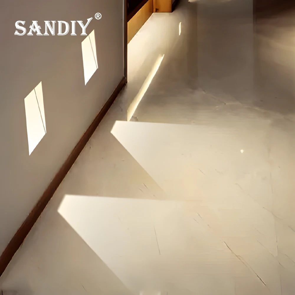 SANDIY Sensor Recessed Motion Detect Frameless Stair Lighting