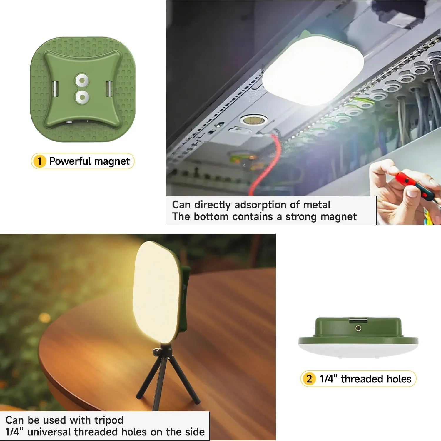 MOSLIGHTING Camping Lantern 24W PD Fast Charging Outdoor Portable Flashlight Work Light with 5 Modes