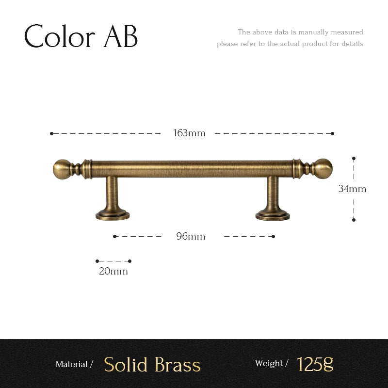 Santaya Brushed Antique Brass Handles for Kitchen Cabinets Wardrobes Drawers and Furniture Cabinets Long Handle T-bar Pulls