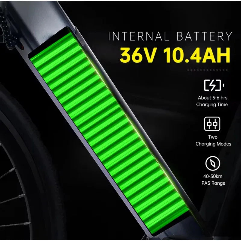 500W brushless motor electric bicycle, 36V10AH lithium battery adult electric scooter, 26-inch urban outdoor road E-Bike