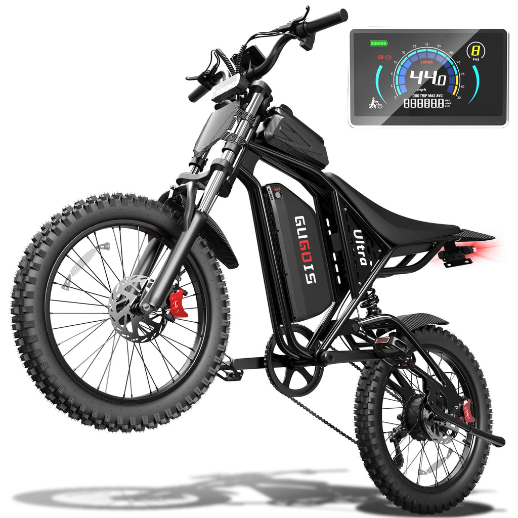Upgraded+ 2500W Electric Bike for Adults & Teens, NFC & Password Unlock, 40Mph Fast E Bike with 52V 25Ah Battery, 90 Miles PAS Mode, Full Suspension, Dual Hydraulic Brake, Turn Signal Light, 23x3.0" Fat Tire All Terrain Dirt