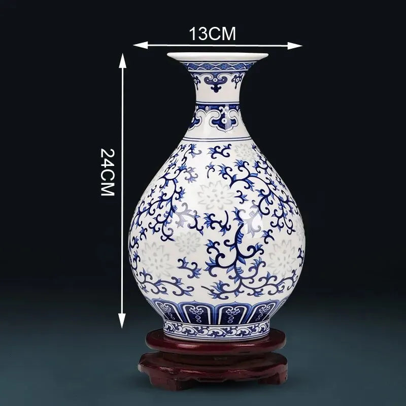 Bone China Flower Vase, Home Decor, Chinese Tradition Vases for Flowers, Ceramic Vase Decoration Home, Living Room