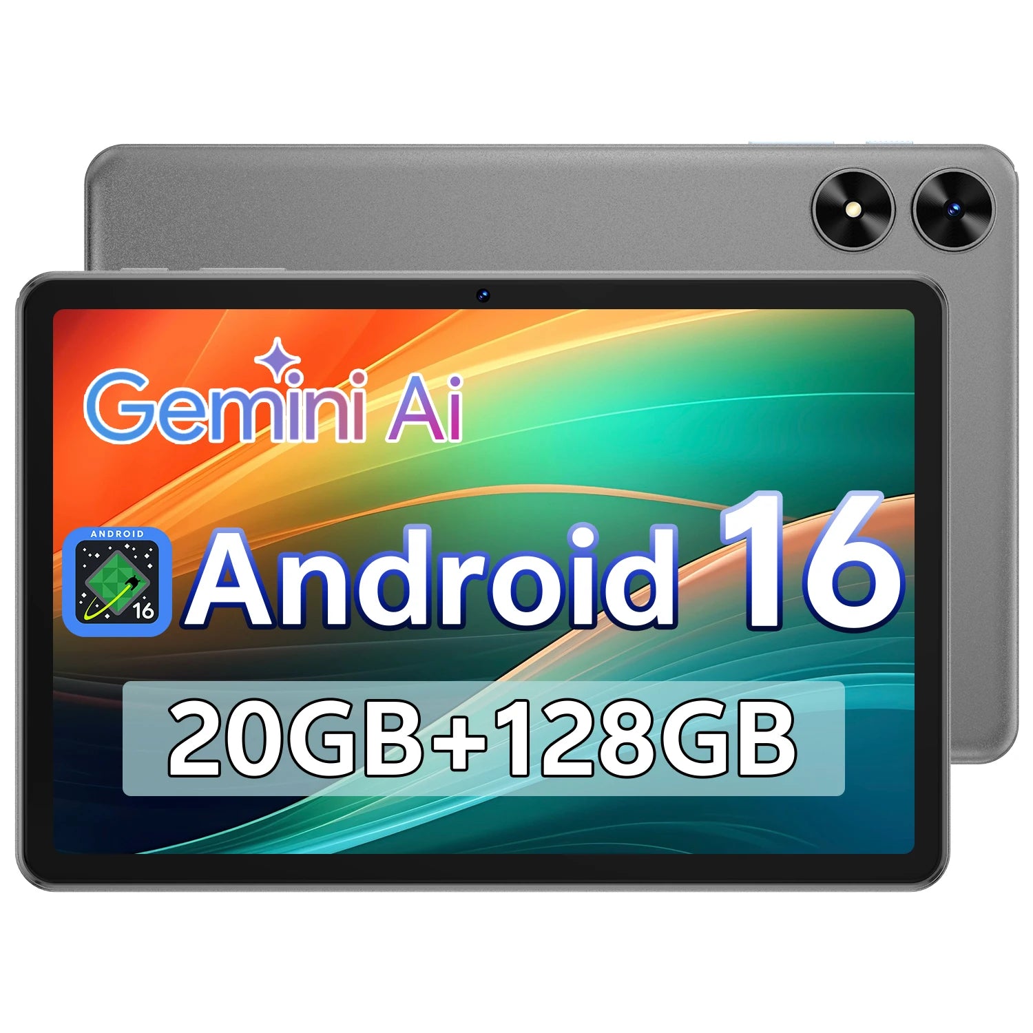 SVITOO Tablet 2026 Android 16 10.1 Inch IPS HD Screen Unisoc T7250 Octa-Core Processor 4GB Physical RAM + 16GB Virtual RAM 128GB ROM 1TB Expandable 6600mAh Battery 2.4GHz 5GHz WiFi 5 Bluetooth 5.0 GPS Widevine L1 With Case