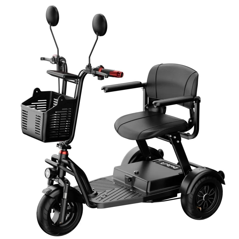 1000W Small Family Electric Tricycle Foldable, Mobility Scooters for Seniors Lightweight 3 Wheels