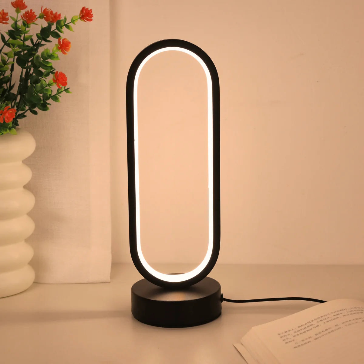 Minimalist Ring LED Desk Lamp,