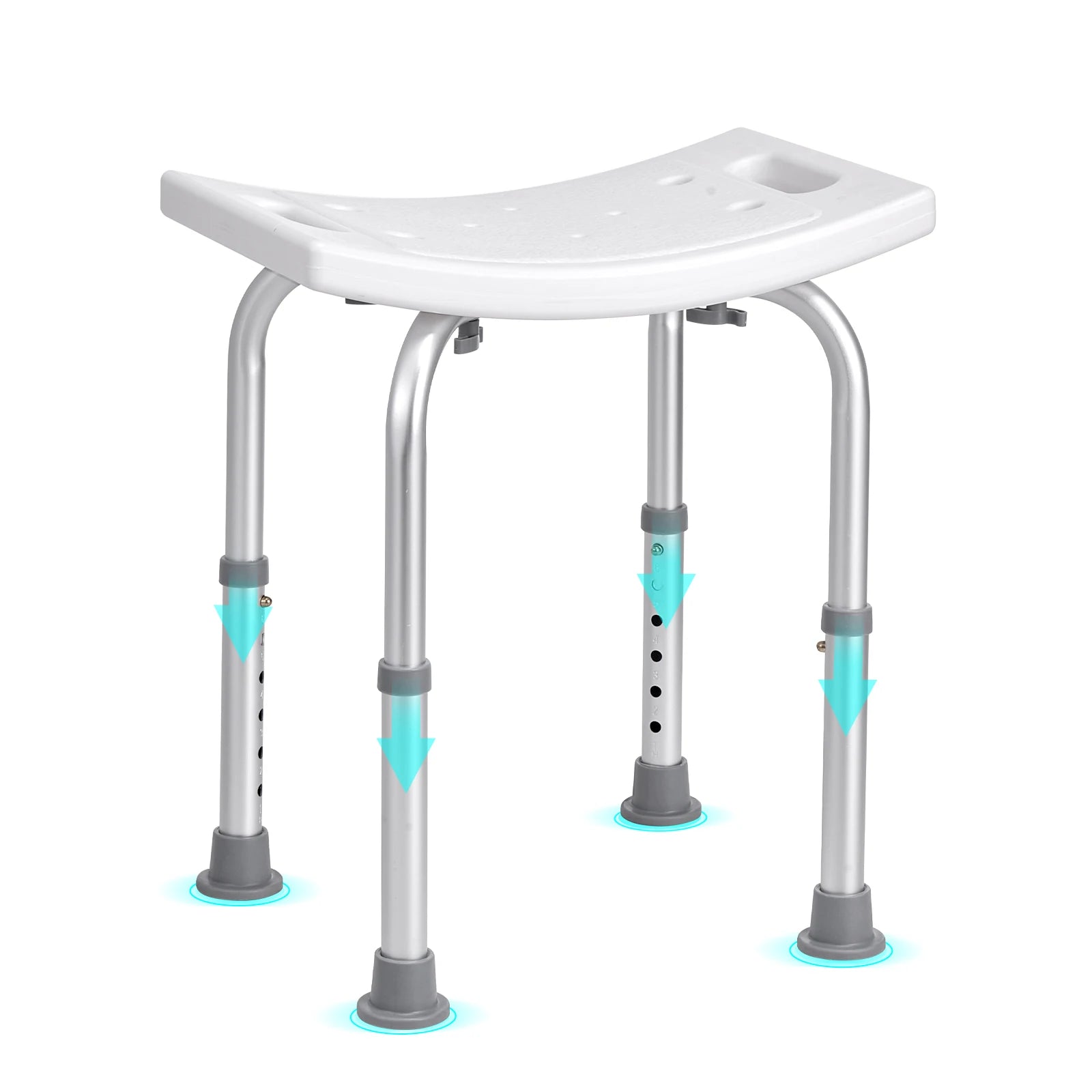 SucceBuy Shower Stool with Built-in Handles