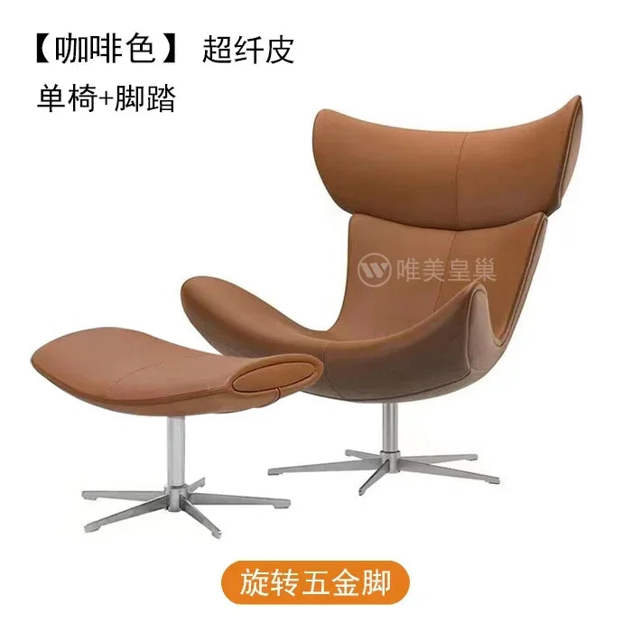 Comfortable Ergonomic Modern Leather Nordic Sofa Chairs