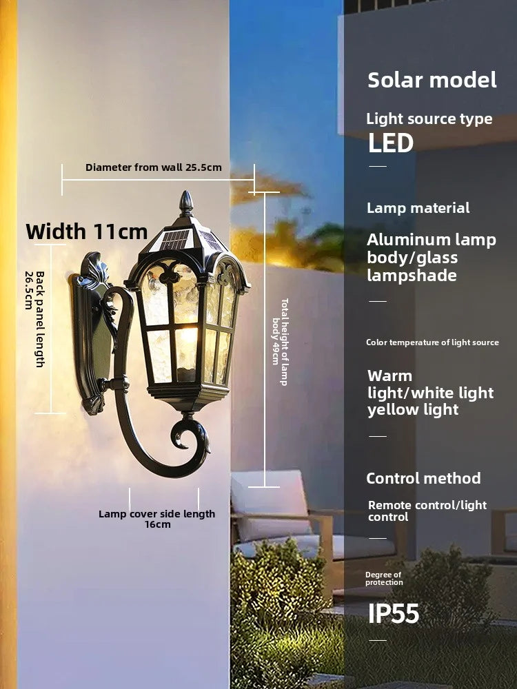 Outdoor Waterproof Solar Energy Exterior Wall Lamp