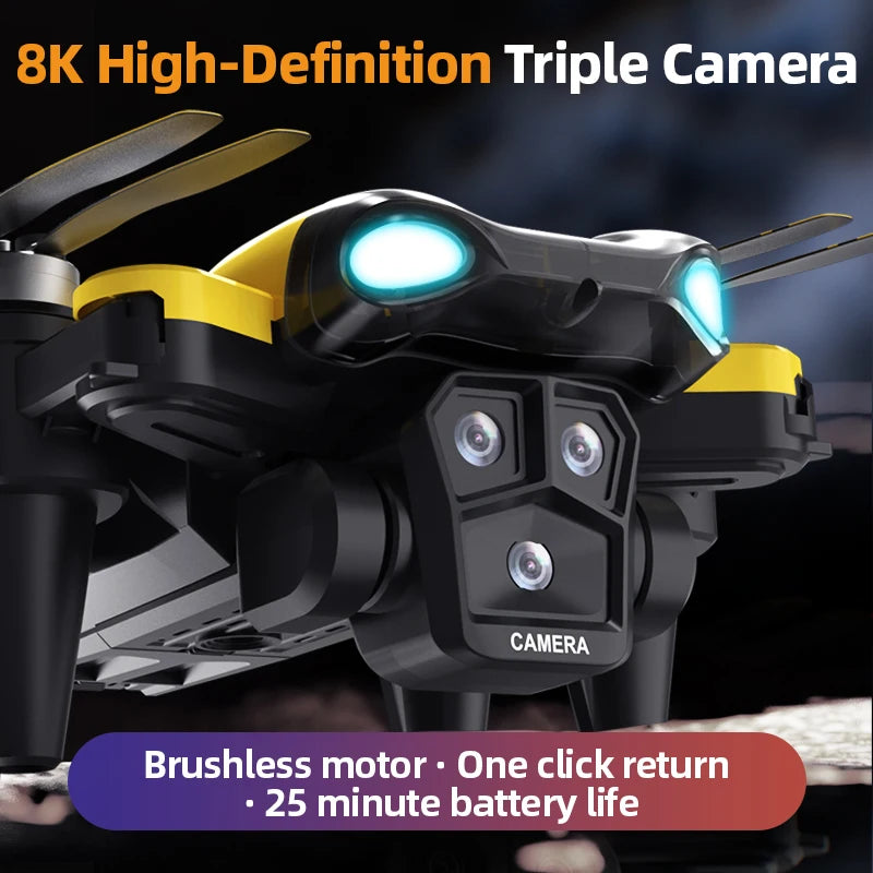 New B9 Pro RC Drone 4K 1080P Wide Angle Dual HD Camera Foldable Quadcopter WiFi FPV Altitude Hold，